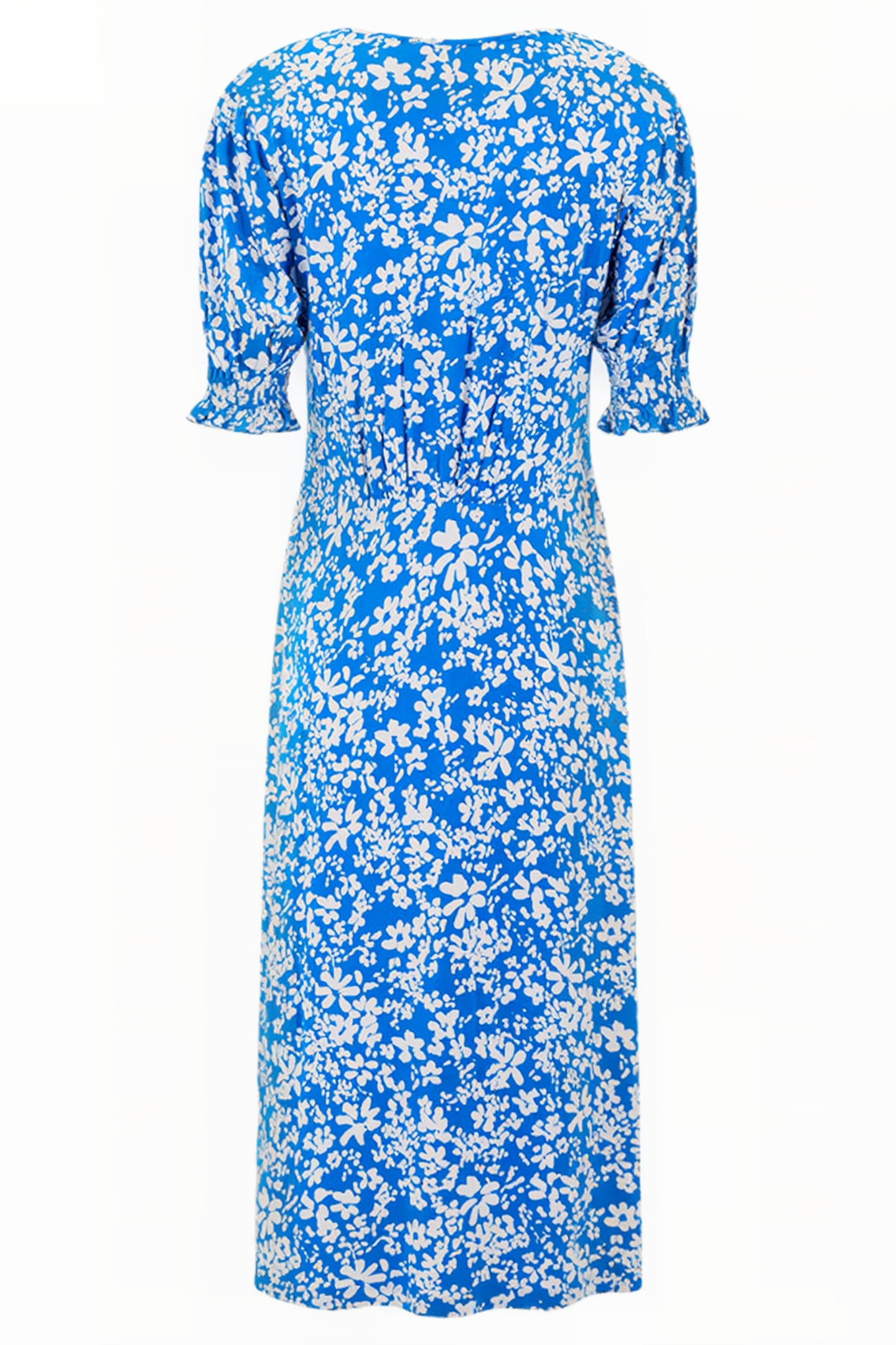 VEE BUTTON THRU M BLUE 3