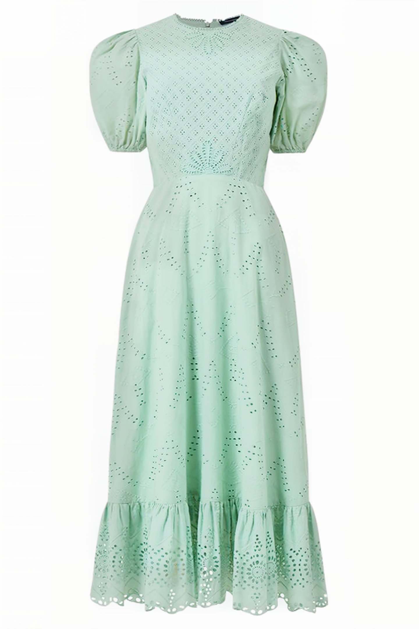 ESSE PUFF SLEEVE DRESS BLUE 3