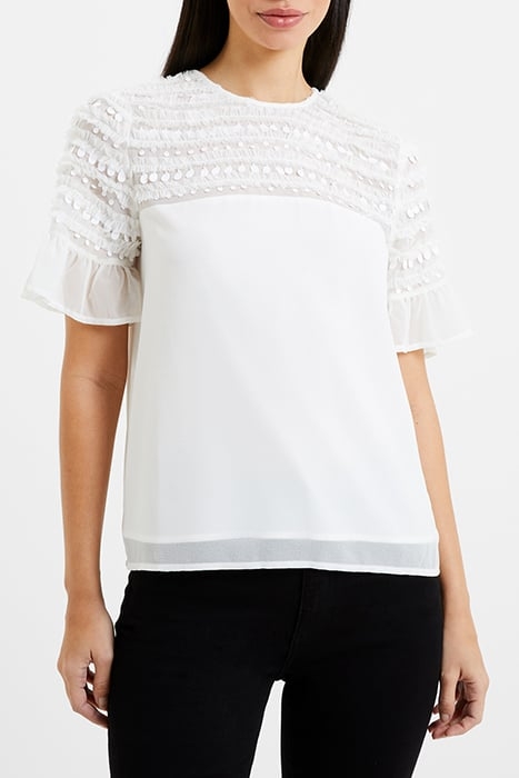 CARINA EMBELLISHED TOP WHITE 1