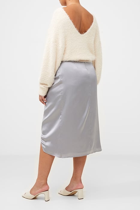 INU SATIN MIDI WRAP SKIRT 4