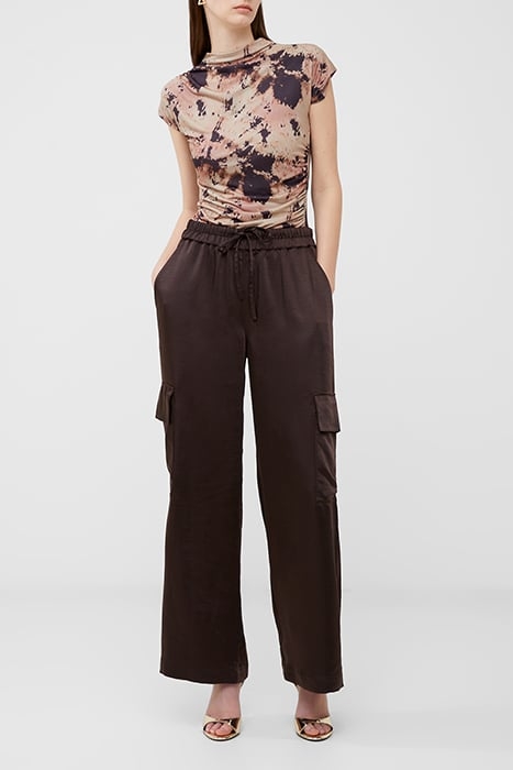 CHLOETTA CARGO TROUSER BROWN 4