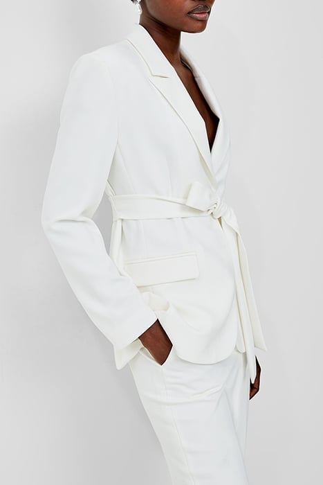 WHISPER BELTED BLAZER WHITE 4