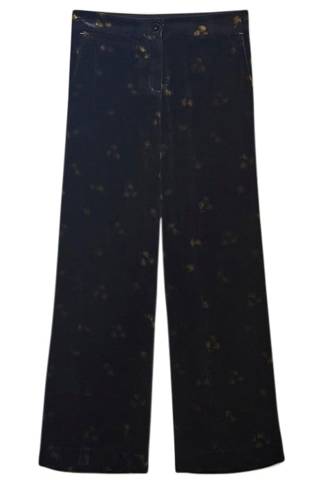 BELLE VELVET TROUSER GREY 2