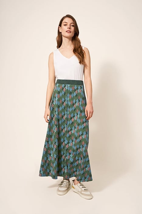 JADA MAXI SKIRT GREEN 1