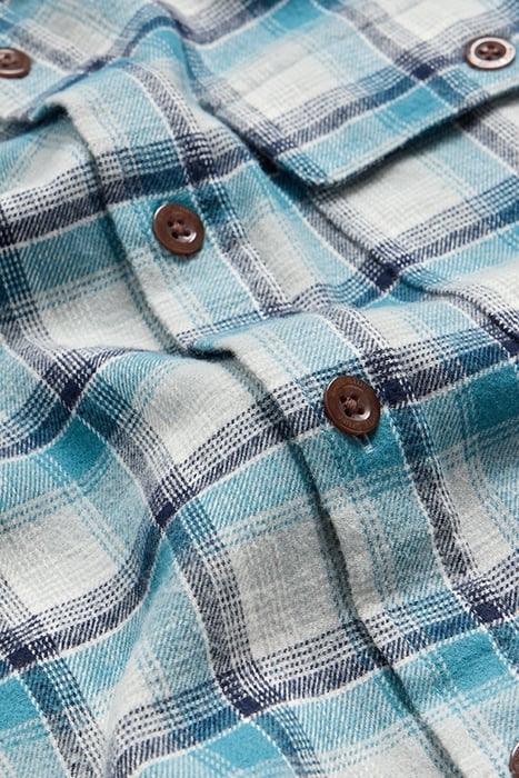 SHEERAN CHECKED SHIRT BLUE 3