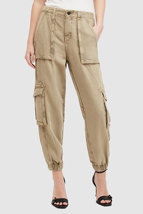 FRIEDA TENCEL TROUSE WASHED OLIVE GREEN 1