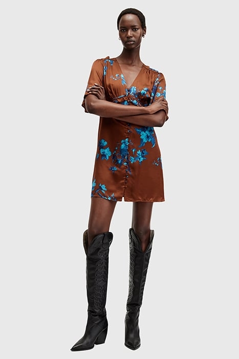 TIAN IONA DRESS RUST RED 5