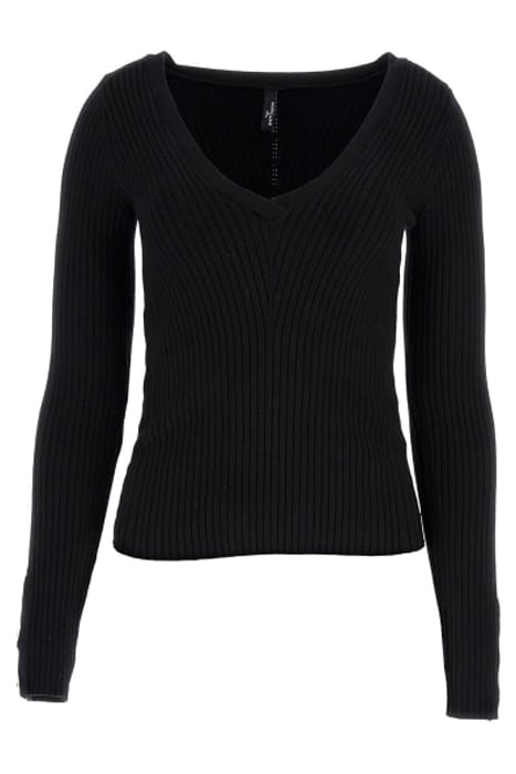 ALICE LS VN SWEATER JET BLACK A996 3