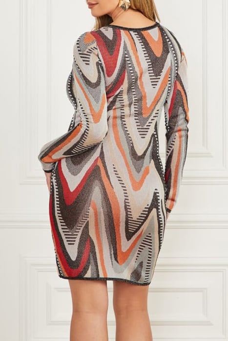 SCARLETT SHORT DRESS HIGHLOW ALL OVER JACQ 2