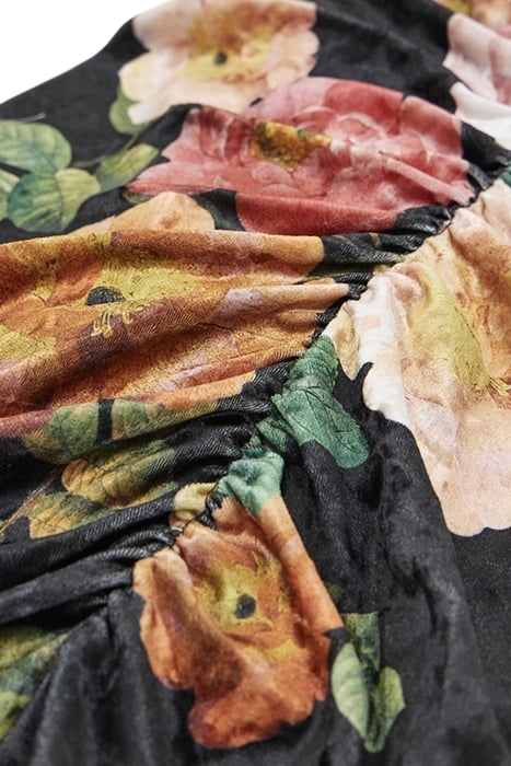 LS TESS VELVET DRESS PEONY CHARM PRINT BL 7
