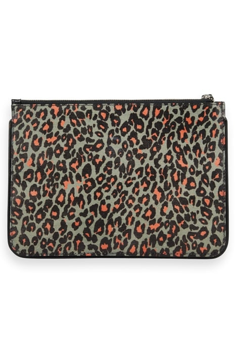 LARGE LEATHER POUCH CREATURES OF THE NIGHT FIELD GREEN 2