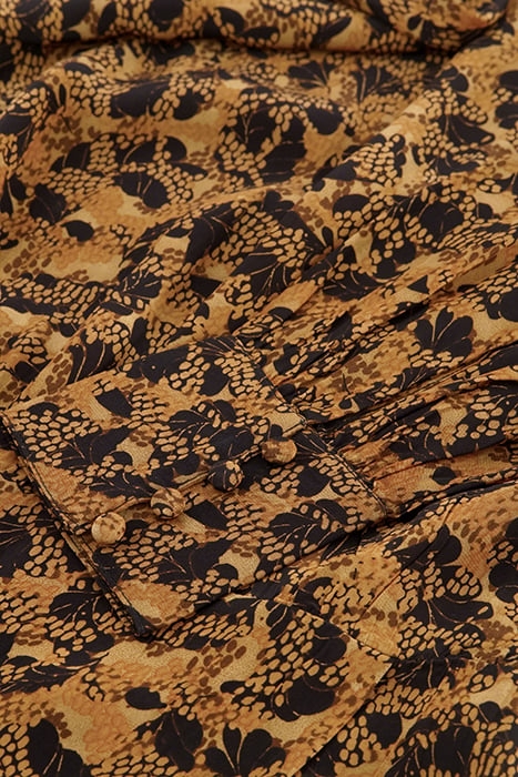 DARIA DRESS TOFFEE/BLACK 4