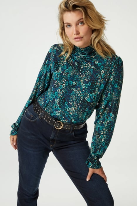 BILLY TOP BLACK/KEEP IT TEAL 1