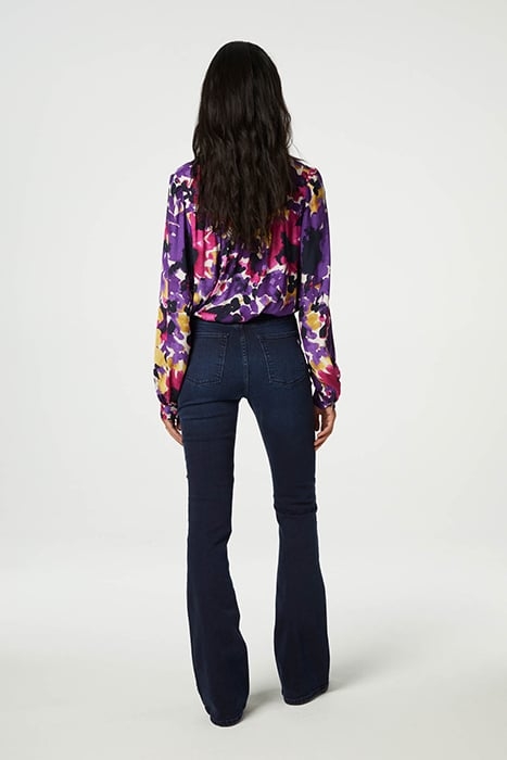 RESA BLOUSE CREME BRULEE/EGGPLAN 3