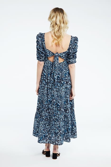 FLORE DRESS TASTY TEAL/CREAM WHI 2