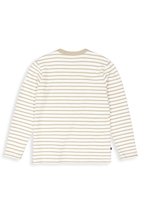 GASPARD STRIPE CREW STONE BEIGE 4