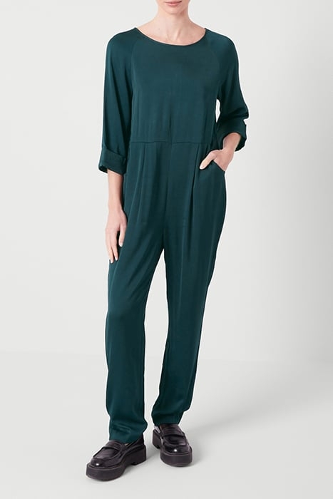ROUND COLLAR 7/8 SLEEVES JUMPSUIT PERROQUET 1