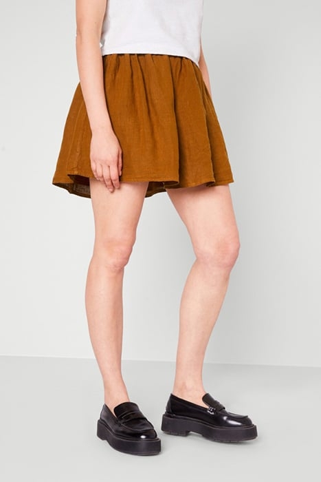 HIGH WAIST TRAPEZE ZIPPED SKIRT FAON 4