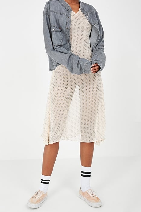 A-LINE V-NECK PRINTED MIDI DRESS AFRICA 4