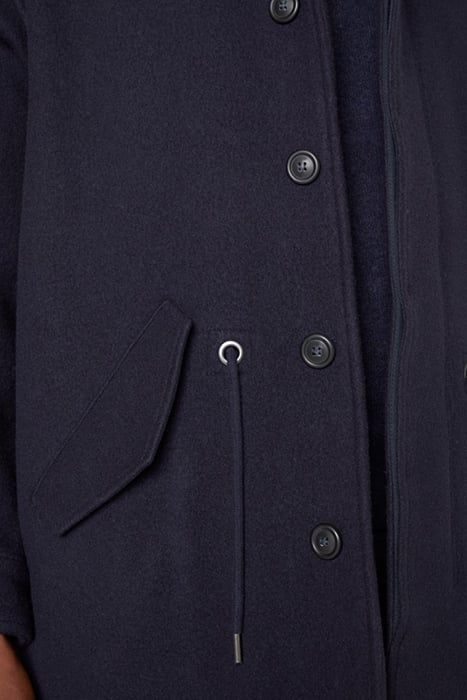 HOODED LONG-SLEEVES COAT NAVY 5