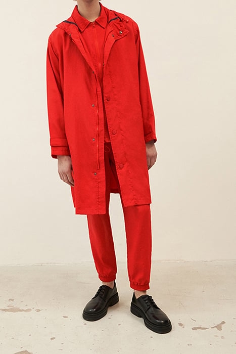 LONG LOOSE HOODED PARKA FLAMENCO 1