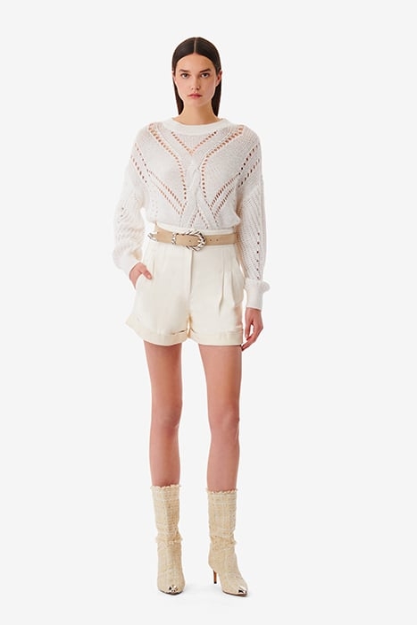 TEODORA KNITTED SWEATER IN ECRU 2