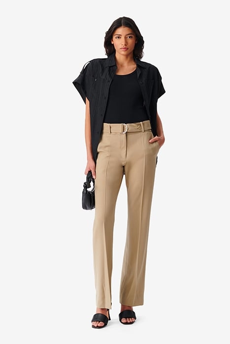 TRINITA BUTTON-DOWN SHIRT IN BLACK 2