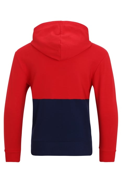 BAGANA BLOCKED HOODY MEDIEVAL BLUE-TRUE RED-BRIGHT WHITE 2
