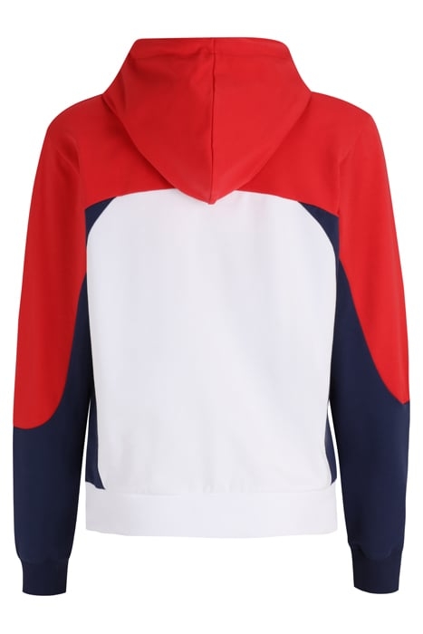 BISIGNANO HOODY BRIGHT WHITE-MEDIEVAL BLUE-TRUE RED 2