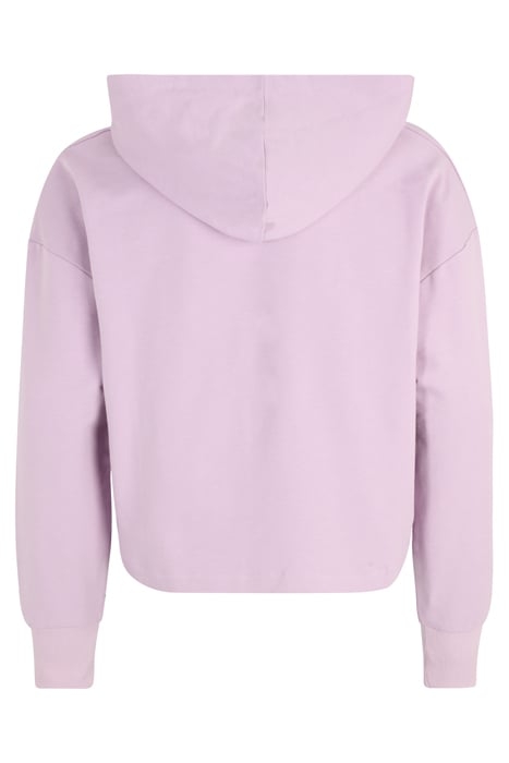 BURGHAUN CROPPED HOODY FAIR ORCHID 2