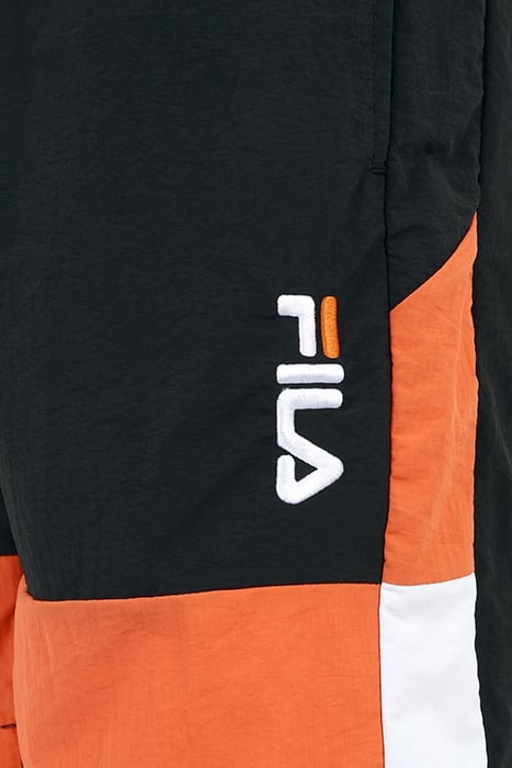 SCIACCA SWIM SHORTS BLACK-CELOSIA ORANGE-BRIGHT WHITE 7