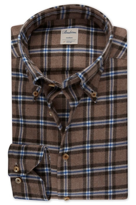 FITTED BODY/26, RC CUFF LIGHT BROWN CHECK 1