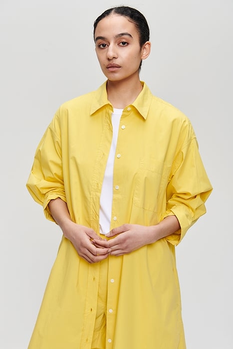 ORGANIC COTTON SHIRT DRESS YELLOW 3