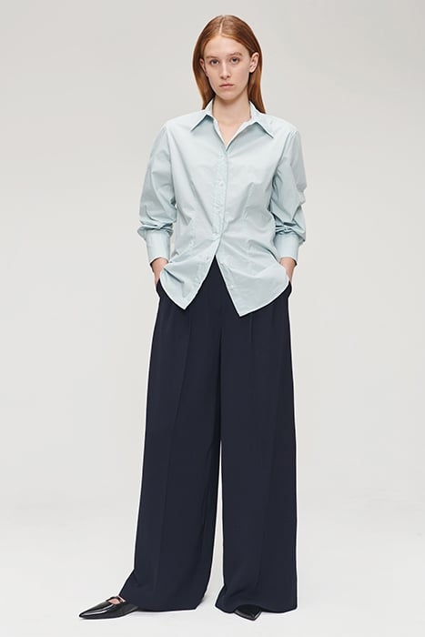 ORG COTTON FITTED SHIRT ICE 1