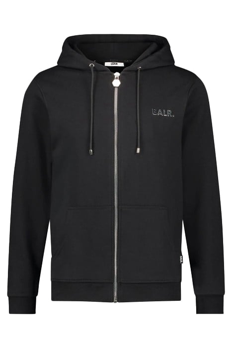Q-SERIES STRAIGHT ZIP THRU HOODIE BLACK 3