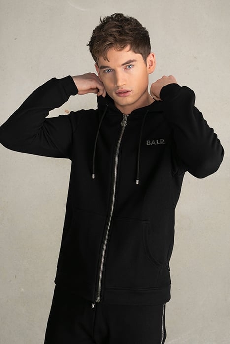 Q-SERIES STRAIGHT ZIP THRU HOODIE BLACK 1