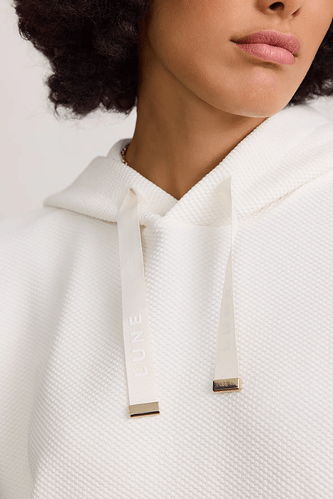 MOON CLASSIC CORDED HOODIE MARSHMELLOW 3