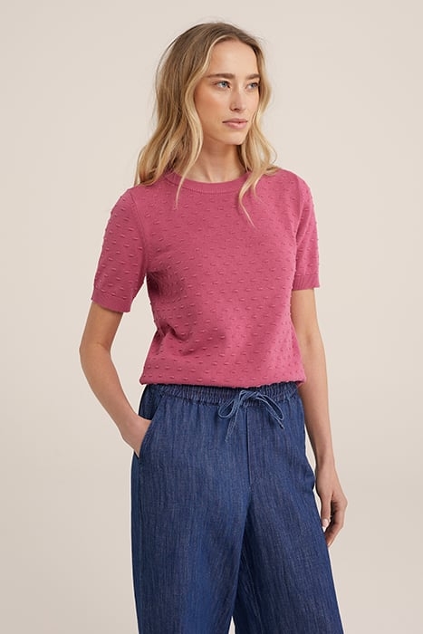 KNITTED PULLOVER PINK 1