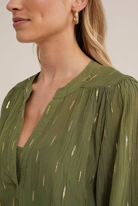 DRESS MID LENGTH OLIVE GREEN 5