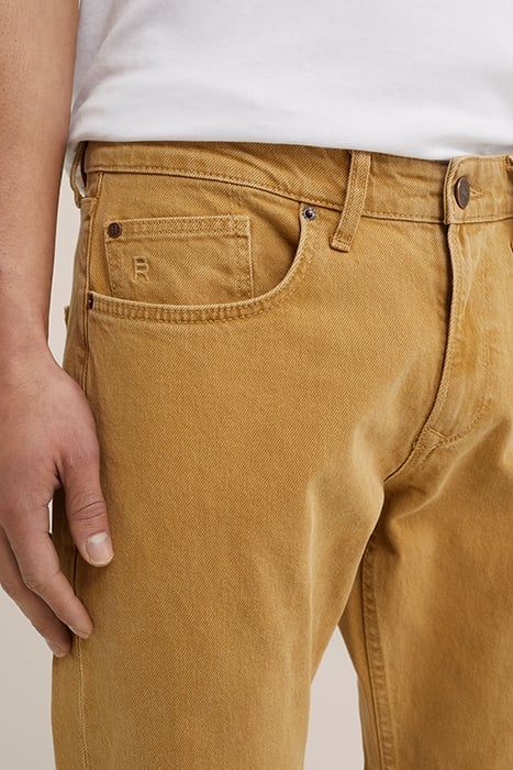 5-POCKET MID WAIST LIGHT BROWN 5