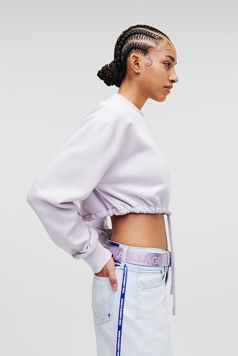 KLJ RELAXED TIED SWEAT LAVENDER BLUE 5