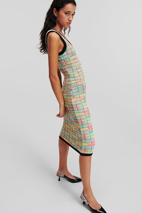 BOUCLE KNIT DRESS LUREX MULTI BOUCLE 4