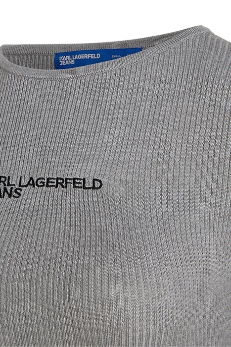 KLJ KNITTED BODY DRESS MID GREY 3