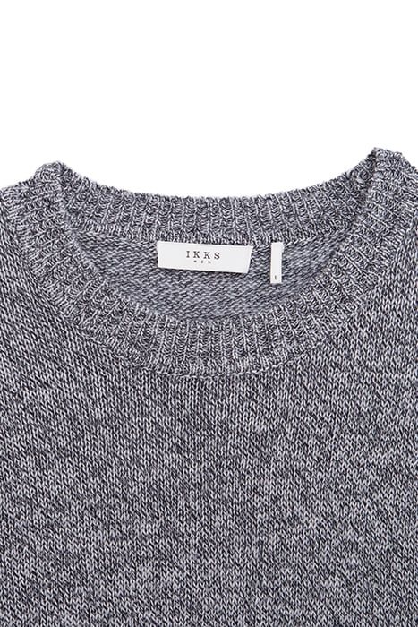 AZURE BLUE OPENWORK MOULINÉ KNIT SWEATER 5