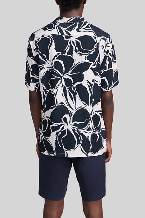 SLATE LENZING™ ECOVERO™ FLOWERY SLIM SHIRT 2