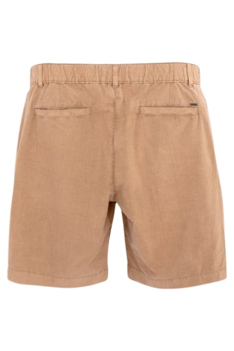 BEIGE CROPPED BERMUDA SHORTS 2