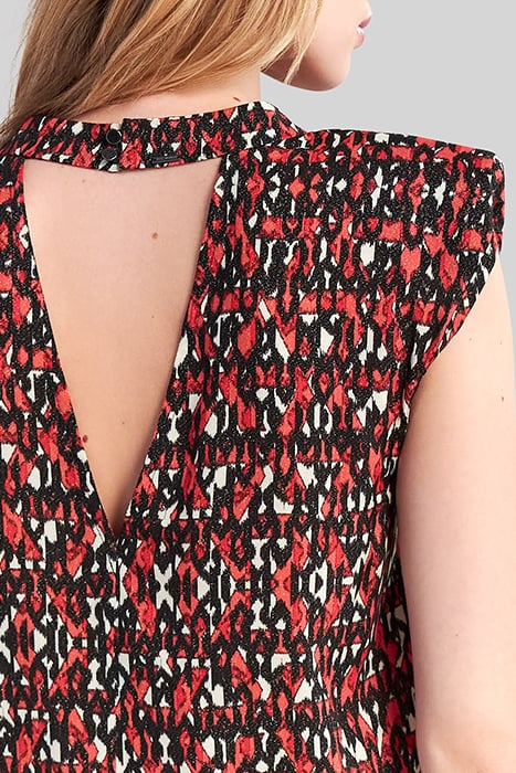 BLACK TOP WITH IKAT PRINT 5