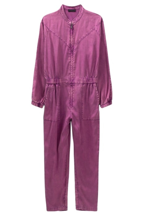 DARK PURPLE ACID WASH LYOCELL® JUMPSUIT 3