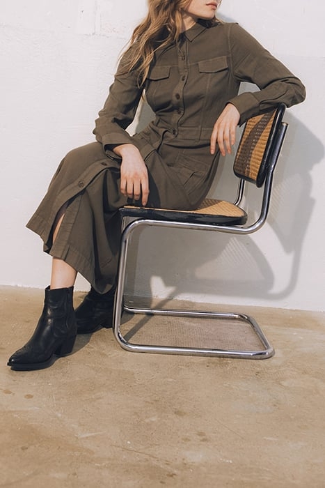 WAKAME ORGANIC COTTON LONG SHIRT DRESS 7