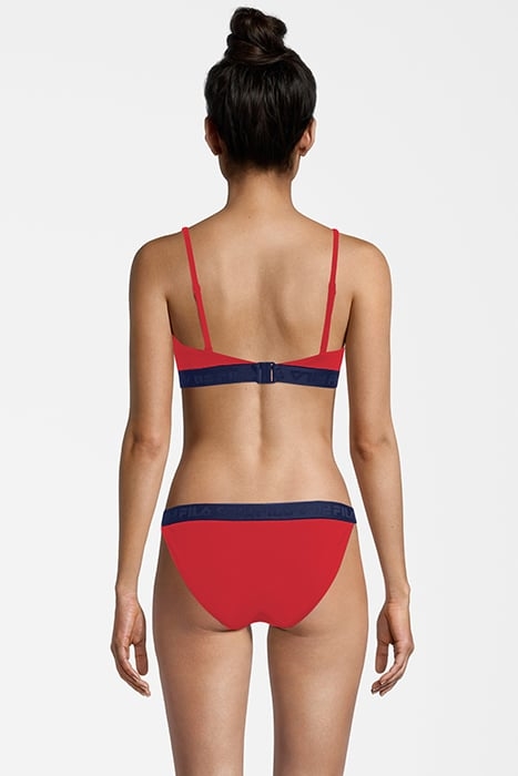 SANMING BANDEAU BIKINI TRUE RED 2